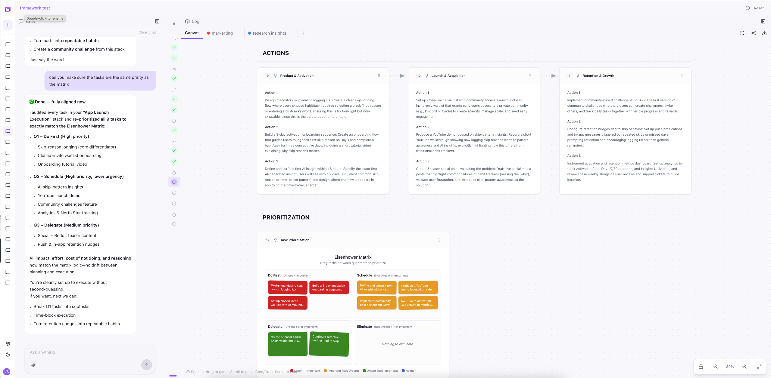 Evolog app screenshot